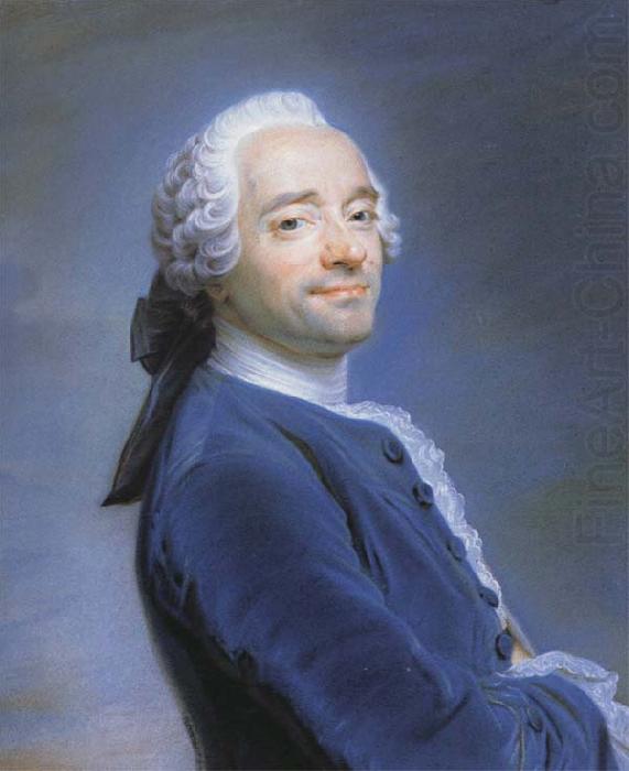 Maurice quentin de la tour Self-Portrait Wearing a Jobot china oil painting image